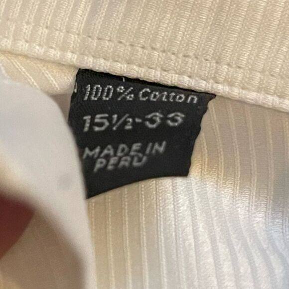 IKE Behar Button Down Dress Shirt Off white color - Picture 5 of 6